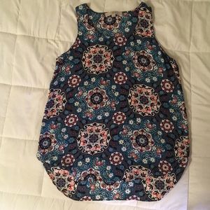 Loft Multicolored Racerback Tunic